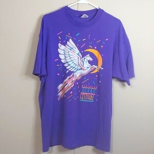 Vintage Kentucky Derby Festival Purple Pegasus Unisex T-Shirt Size XL
